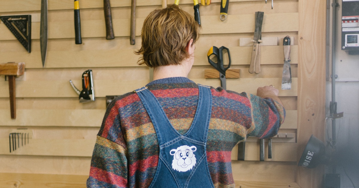 werkkleding Boys with Wood